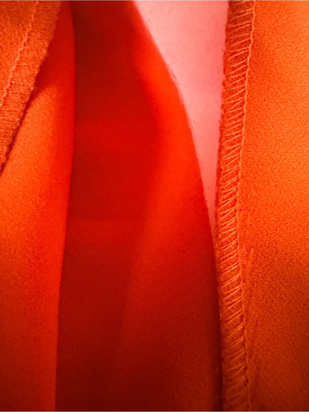 Zara Wide-Leg High-Rise Pants in Vibrant Orange - Picture 7 of 7
